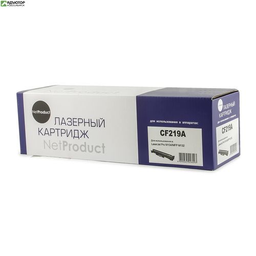 Драм-юнит NetProduct (N-CF219A) для HP LJ Pro M104/MFP M132, 12K