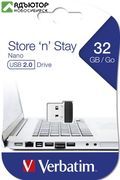 Флэш-накопитель 32Gb Verbatim USB Store N Stay NANO купить в новосибирске. adutor.ru