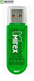 Флэш накопитель Mirex 4GB USB 2.0 Elf, зеленый (13600-FMUGRE04) купить в новосибирске. adutor.ru