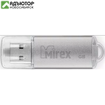 Флэш накопитель Mirex 64GB USB 2.0 Unit, серебро (13600-FMUUSI64) купить в новосибирске. adutor.ru