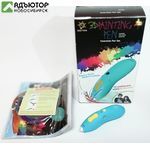 3D ручка 668-B 0+ голубая (комплект PLA) купить в новосибирске. adutor.ru